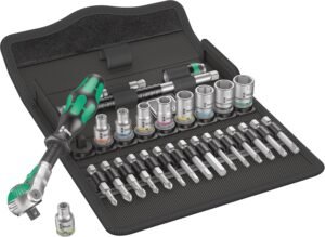 Wera Zyklop Metric Speed Ratchet Set with ratchet sockets bits and pouch