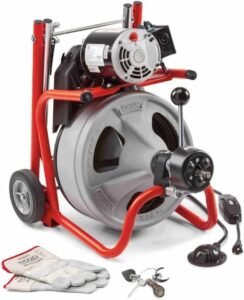 RIDGID K-400 drain cleaning machine with 75-foot cable