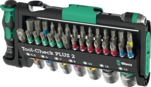 Wera Tool-Check PLUS 2 39-piece tool set with ratchet, sockets and screwdriver bits